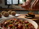 Artículos: Menú vegetariano, 10 de julio: berenjenas crujientes, setas picantes y trufas de dulce de leche y galleta