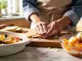 Artículos: Menú vegetariano, 20 de julio: Crackers de romero caseras, pasta alla norma y melocotón melba