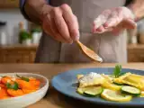 Artículos: Menú vegetariano, 28 de julio: Zanahorias aliñadas, ravioli 4 quesos y scones clásicos