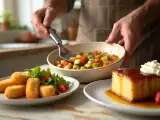 Menú diario, 30 de julio: delicias de pescado, ratatouille y babá al ron