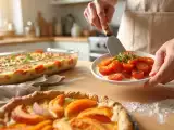 Artículos: Menú vegetariano, 10 de agosto: sabores frescos y coloridos con tomates, verduras y albaricoques