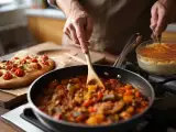 Artículos: Menú vegetariano, 13 de agosto: Focaccia de tomates cherry, lentejas caseras y arroz con leche al caramelo