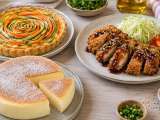 Artículos: Menú diario, 25 de agosto: quiche floral, berenjena empanada y cheesecake japonés