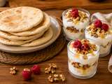 Menú vegetariano, 26 de agosto: sabores de verano con pan pita, ratatouille y vasitos de yogur