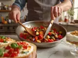 Artículos: Menú vegetariano, 26 de agosto: sabores de verano con pan pita, ratatouille y vasitos de yogur
