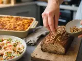 Artículos: Menu du jour, 15 septembre : une salade de la mer, des lasagnes à la bolognaise et un cake à la banane sans sucre