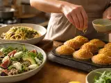Artículos: Menú diario, 14 de septiembre: ensalada agridulce, pasta umami y magdalenas de aceite de oliva