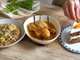 Artículos: Menú diario, 19 de septiembre: delicias de patatas, pollo y tarta de zanahoria