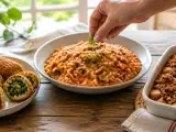 Artículos: Menú diario, 24 de septiembre: croquetas de espinacas, arroz con tomate y crumble de manzana