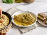 Artículos: Menú diario, 30 de septiembre: frittata de gambas, pollito picantón en pepitoria y pionono de chocolate