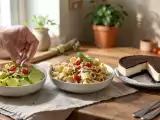 Artículos: Menú vegetariano, 2 de septiembre: Calabacín cocido, pasta cremosa y tarta de oreo