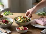 Artículos: Menú vegetariano, 14 de septiembre: Crema de berenjena árabe, ensalada campera y tarta de petit suisse
