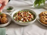 Artículos: Menú vegetariano, 19 de septiembre: Faláfel, ensalada agridulce con higos y galletitas de banana