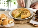 Artículos: Menú vegetariano, 23 de septiembre: Mini babybels empanados, tortilla de patatas y barra de cereales de arroz inflado