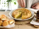 Artículos: Menú vegetariano, 23 de septiembre: Mini babybels empanados, tortilla de patatas y barra de cereales de arroz inflado