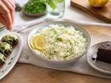Artículos: Menú vegetariano, 29 de septiembre: Champiñones rellenos, arroz al limón y fondant de chocolate proteico