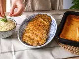 Artículos: Menú vegetariano, 8 de octubre: sabores reconfortantes con arroz pilaf, berenjenas crujientes y pudin de pan