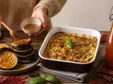 Artículos: Menú vegetariano, 11 de octubre: berenjenas caramelizadas, canelones al pesto y sirope de calabaza
