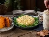 Artículos: Menú vegetariano, 16 de octubre: Boniato asado al microondas, risotto cuatro quesos y pumpkin spice latte