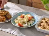 Artículos: Menú vegetariano, 26 de octubre: Albóndigas de lentejas, ensalada de coliflor y gachas dulces andaluzas