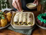 Artículos: Menú vegetariano, 29 de octubre: Buñuelos de calabaza y queso, canelones de acelgas y bundt cake para halloween