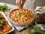 Artículos: Menú diario, 1 de octubre: nachos con guacamole, quiche de piquillos y brownie proteico