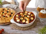 Artículos: Menú diario, 5 de octubre: focaccia esponjosa, alubias rojas al horno y mini tartas de zanahoria