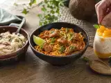 Artículos: Menú del día, 12 de octubre: col guisada, udon con pollo y mango sago