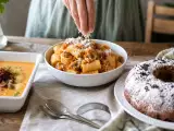 Artículos: Menú diario, 16 de octubre: reconfortante sopa de patata, pasta otoñal y bizcocho de chocolate y plátano