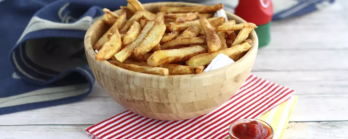Crujientes patatas fritas, perfectas como acompañaiento