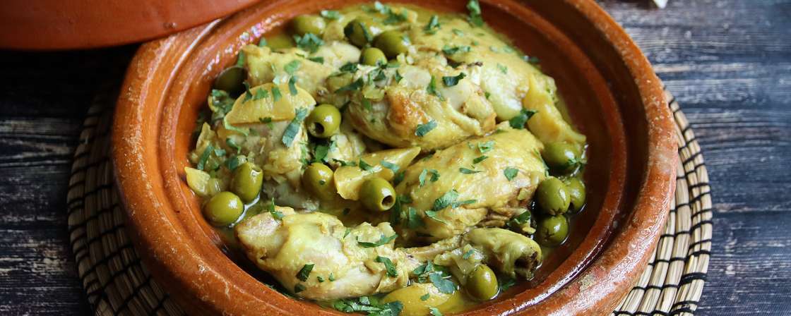 Un tajin de pollo con todos los aromas y sabores de la gastronomía marroquí