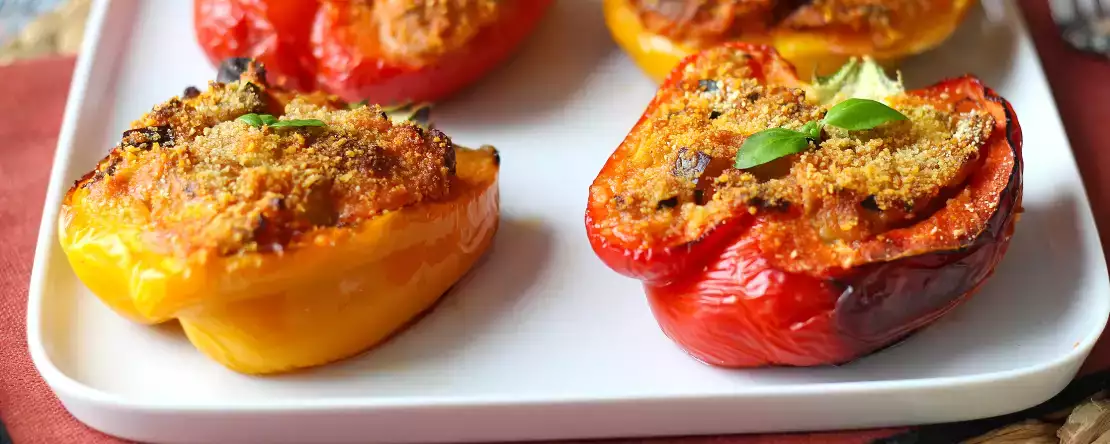 Pimientos rellenos: Los clásicos pero en versión vegetariana