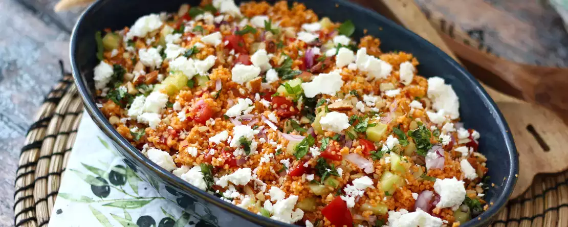 Tabulé con gazpacho: sabor fresco, cero cocción