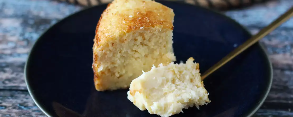 Pastel de coco y leche condensada: entre el flan y el pudin