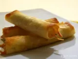 Receta Rqaqat jibneh (rollitos de queso)