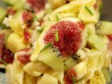 Receta Pasta con higos, kiwi y queso de cabra