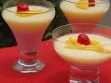 Receta Gelatina de yogur y macedonia de frutas