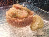 Receta Gambas y langostinos en salsa korma con arroz thai de su jugo
