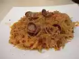 Receta Meloso de fideos finos rojos