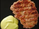 Receta Hamburguesa de pollo, cebolleta roja y hierbabuena