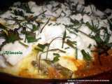 Receta Tortilla al horno judias verdes-requeson/ omelette soufflée haricots verts-ricotta