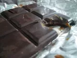 Receta Receta: tableta de chocolate rellena de caramelo
