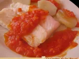 Receta Pescado con patatas y salsa de tomate (thermomix)