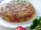 Receta Tortilla de patatas y mucha verdura