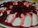 Receta Bavarois de yogurt con frambuesas