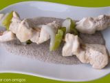 Receta Brocheta de pollo con champiñones