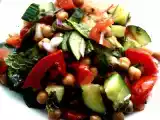 Receta Ensalada de hortalizas con garbanzos a la menta