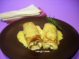 Receta Rollitos de crepes con bechamel