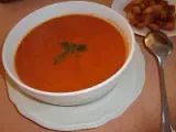 Receta Sopa de tomate, un segundo contundente y un postre