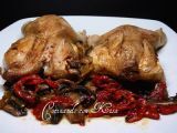 Receta Codornices con pimientos de piquillo y champiñones (fussioncook)